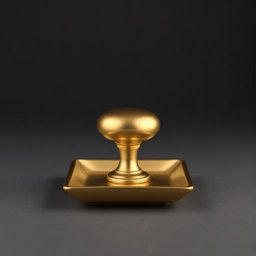 Brass knob